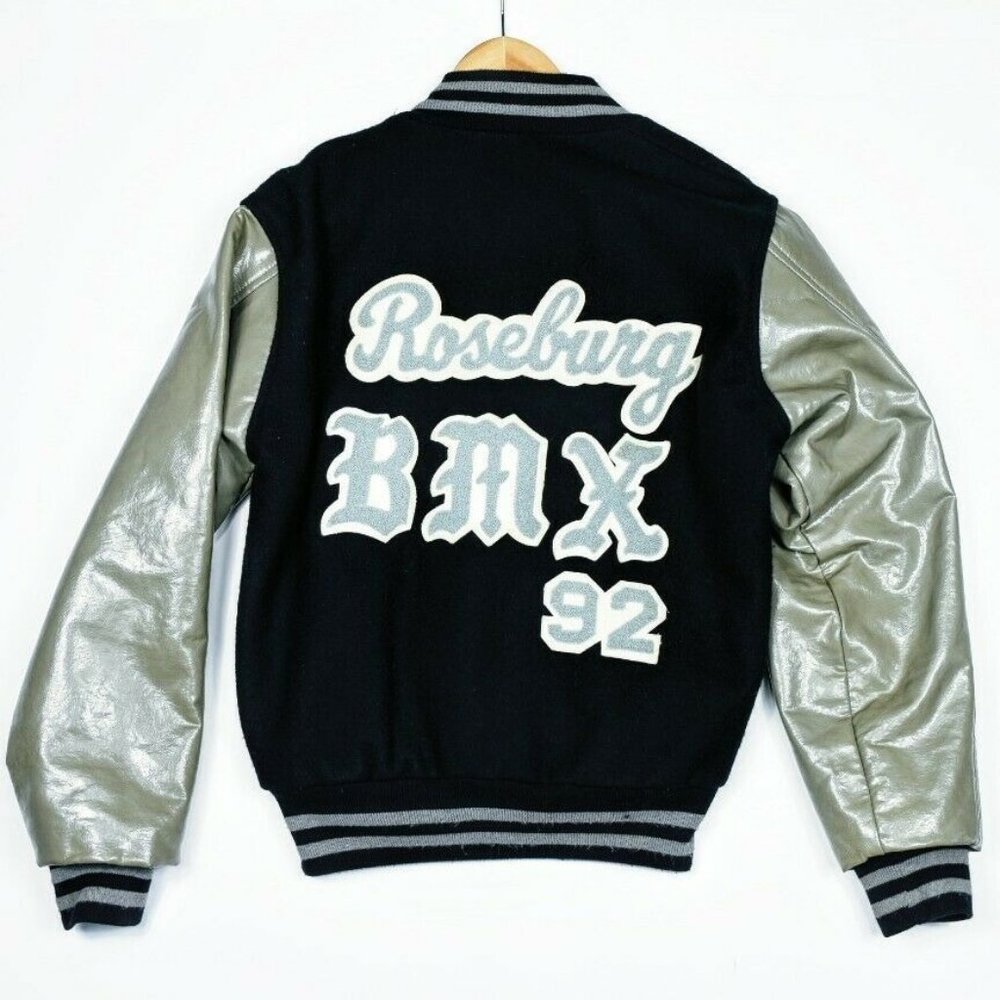 Vintage Roseburg Oregon BMX Varsity Jacket USA